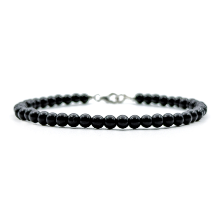 Bratari Ⓥ Argint - Bratara din Argint 925 cu Onix Lucios 4mm