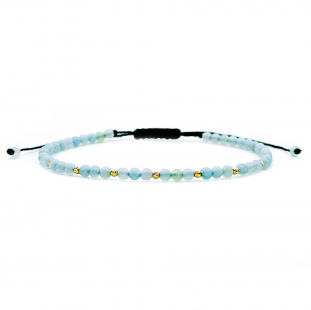 Entire Collection - Amazonite Stones with 14K Gold Beads Bracelet