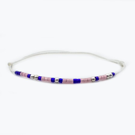 Entire Collection - 925 Sterling Silver Morse Code Bracelet - SPRING
