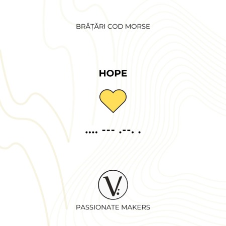Bratara Velar Cod Morse - HOPE [1]