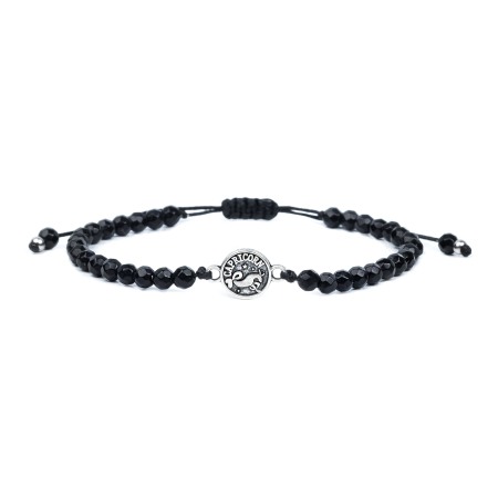Entire Collection - Bratara din Snur Velar cu Onix Fatetate si Zodie