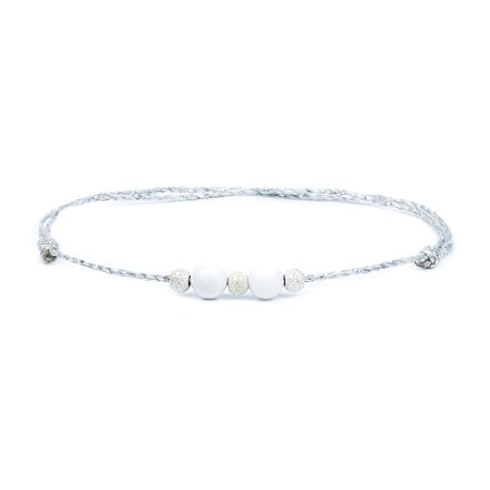 Entire Collection - Howlite Anklet Bracelet and 925 Sterling Silver Beads