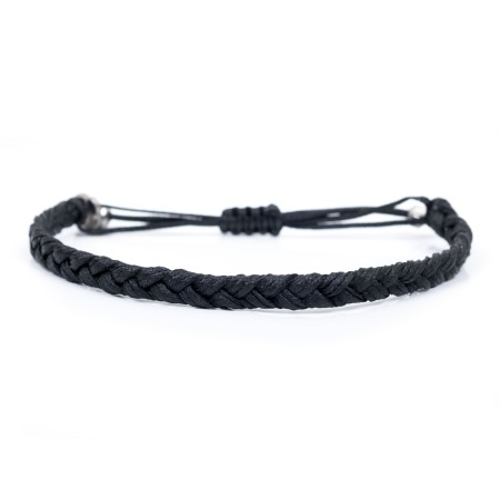 Colectia Black - Bratara din Snur Velar Impletita Black