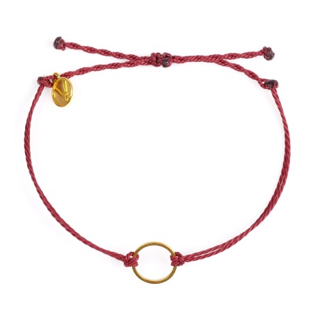 Colectia Charms (Cu accesorii) - Bratara din Snur Velar Gold Circle