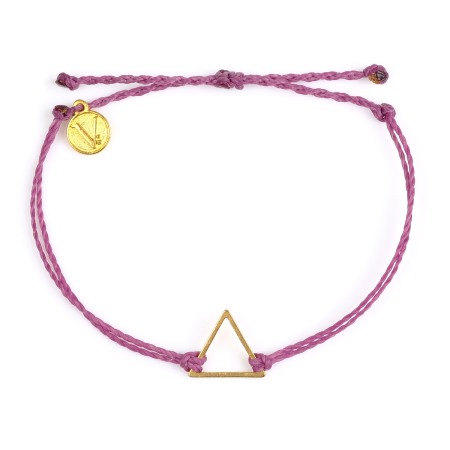 ☘️ Martisoare - Bratara din Snur Velar Gold Triangle