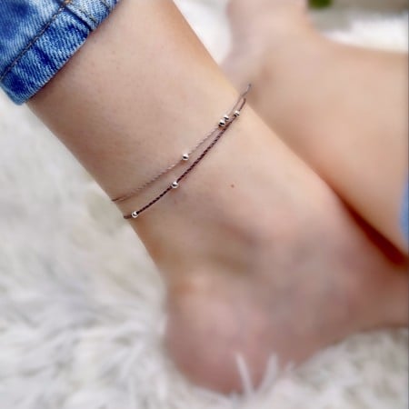 Entire Collection - Bratara din Snur Velar Minimalist Anklet
