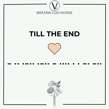 Toho Morse Code Bracelet Set - TILL THE END [3]