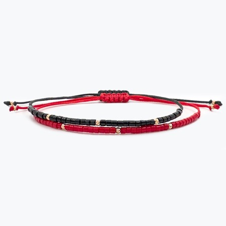 For Men - Miyuki and 14K Gold Beads Bracelet Set