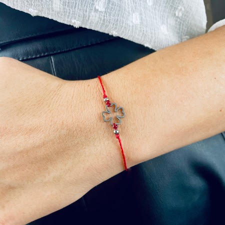 Entire Collection - Silver Lucky Clover with Red