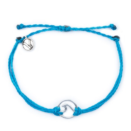 Toate - Bratara din Snur Silver Wave Blue - Pentru Copii