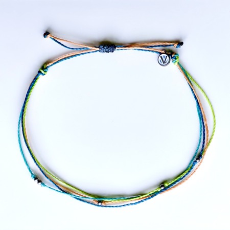 Bratara din Snur Velar Simple Beads Anklet [3]