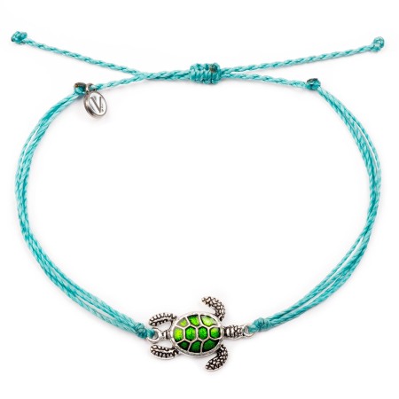 Colectia de Bratari Velar - Bratara din Snur Velar Turtle Turquoise Anklet
