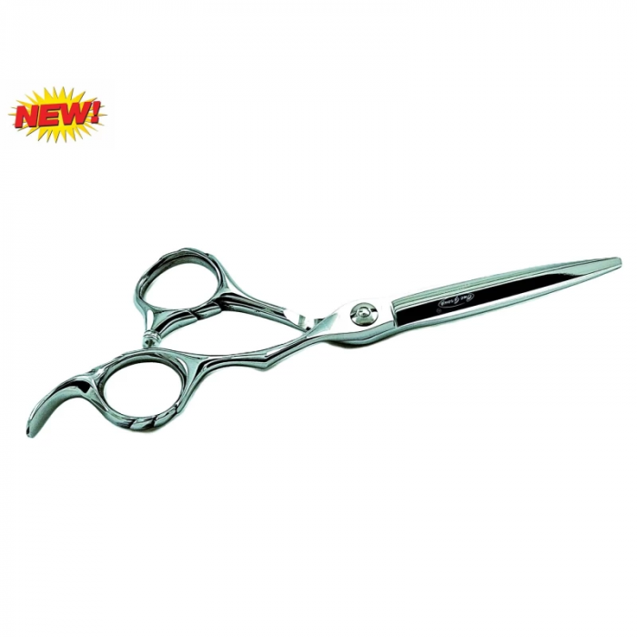 Foarfeca de tuns argintie cu maner striat [1]