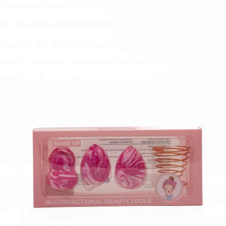 Accesorii - Buretei de Machiaj cu suport 3/set