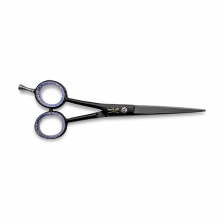 Frizerie - Foarfeca de tuns neagra cu codita