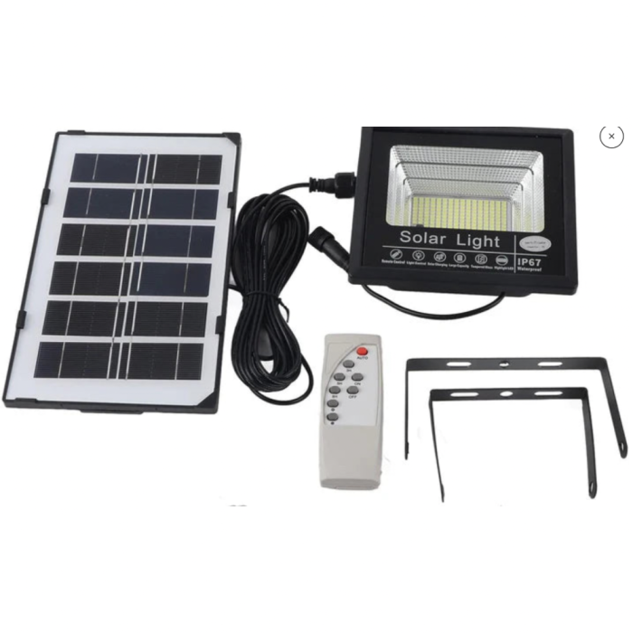 Lampa Solara de Exterior VENTART 200W cu Proiector, 54 LED SMD, Telecomanda si Senzor de Lumina [9]