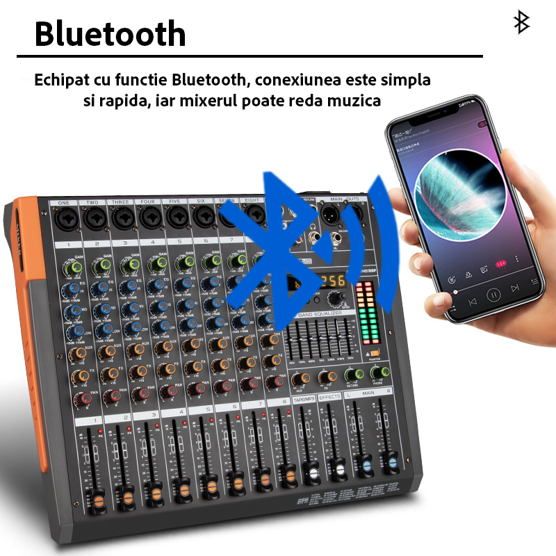Mixer Audio Profesional cu 8 canale [6]
