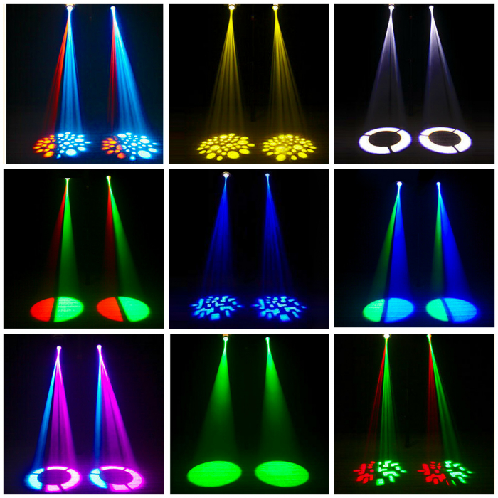 Moving Head VENTART, Proiector LED 60W, Control Telecomanda, DMX512, 7 Culori si 7 Modele, Unghi de Proiectie 12°, Dimmer 0-100%, Stroboscop 1-18Hz, Petreceri, Evenimente, DJ, Negru [3]