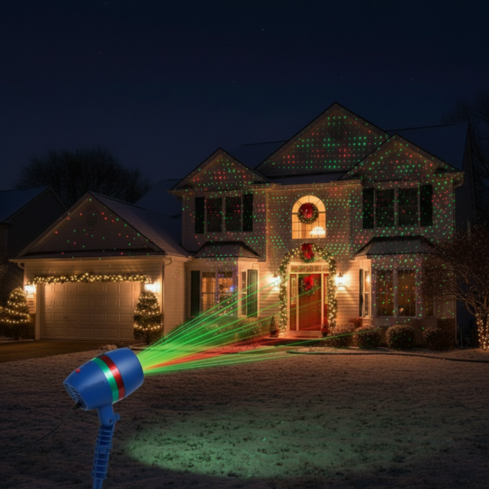 Proiector Laser VENTART Exterior & Interior – Rezistent la Apa, Efecte Lumina Spectaculoase [2]