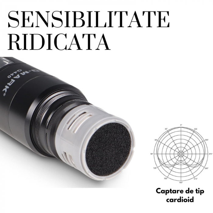 Set 4 Microfoane Profesionale VENTART, Montare Rack, Wireless, Antena pentru Distante lungi, UHF, cu Receiver, Omnidirectionale, Portabile, pentru Karaoke, Conferinte, Evenimente, Negre [5]