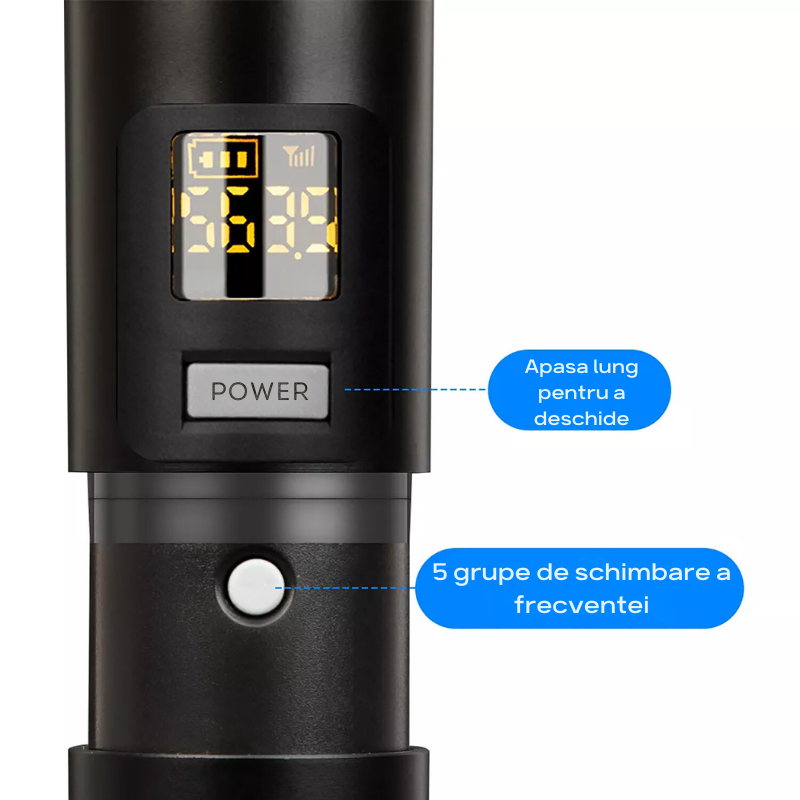 Set 4 microfoane wireless profesionale [4]