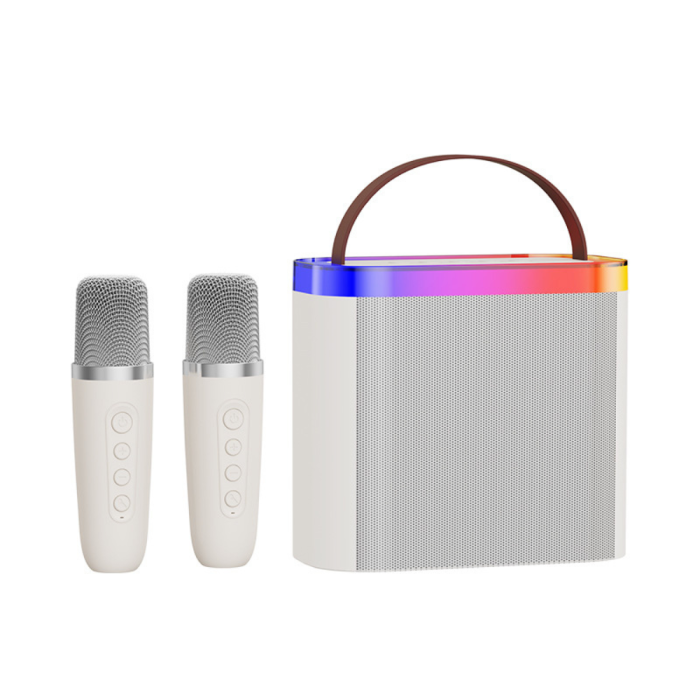 Set Karaoke VENTART pentru Copii, 2 Microfoane cu Boxă, LED-uri, Efecte Vocale, Bluetooth [1]