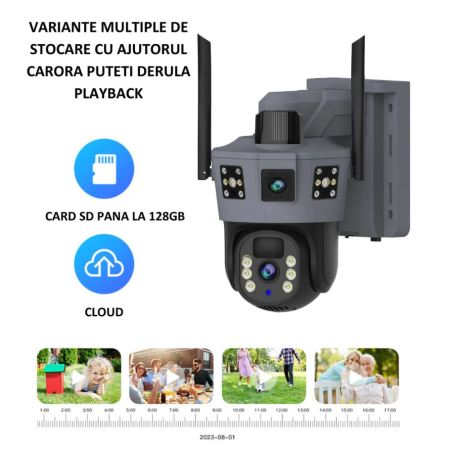 Camera de Supraveghere Solara VENTART 4G, Zoom Optic X10, Full HD 1080p, Vedere Nocturna 100 m [2]
