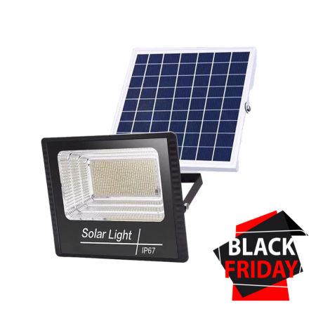 Lampa Solara de Exterior VENTART 200W cu Proiector, 54 LED SMD, Telecomanda si Senzor de Lumina [0]