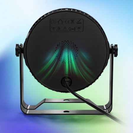 Lumini de scena Par Lights VENTART, 14PCS*10W, control prin Aplicatie Telefon, Proiector, Putere 100W, Bluetooth, Moduri Sincronizate cu Muzica, pentru Nunti, Petreceri, DJ, Negru [4]