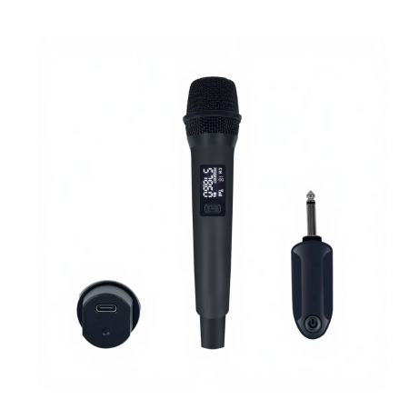 Voce - Microfon Profesional VENTART, Dinamic, Cardioid, Distanta Operare 30m, Conector Jack 6,35, Ideal pentru Karaoke/Cantat, Design Ergonomic, Negru