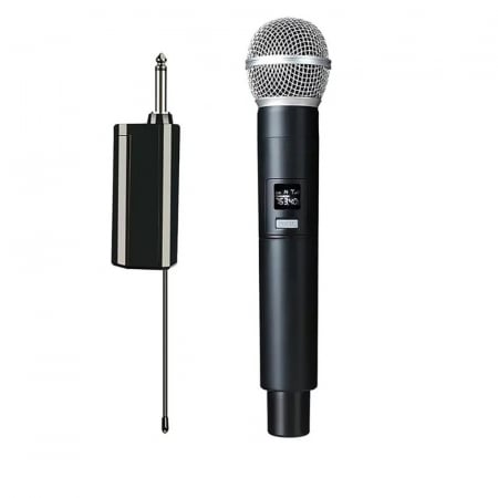Voce - Microfon Wireless VENTART, cu Receiver Jack 6, 35mm, Baterie reincarcabila, UHF, Plug and Play