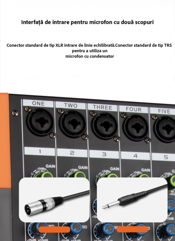 Mixer Audio Profesional cu 8 canale [3]