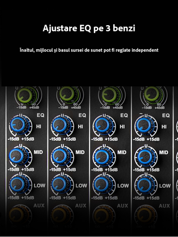 Mixer Audio Profesional cu 8 canale [2]