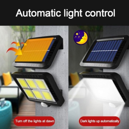 Proiector LED Solar Duo VENTART 220 lm, Lumina Rece, Senzor Miscare, IP44 [5]