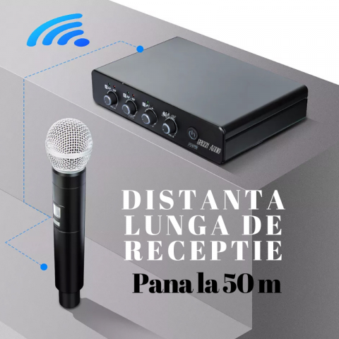 Set 4 microfoane wireless profesionale [4]