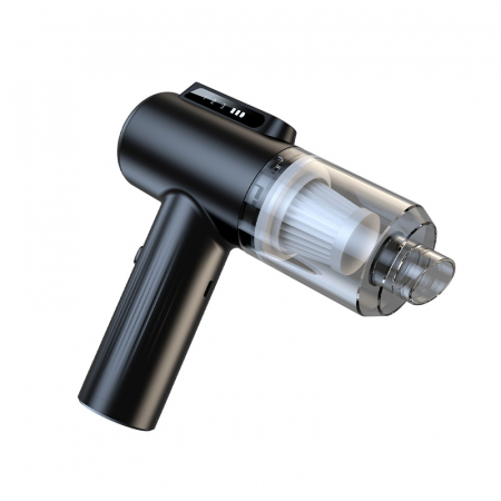 Suflanta aer VENTART, 4 in 1, pentru Indepartare praf, Aspirare PC, Umflare si Vidare, curatare Tastatura, Gratar, canapea 100000 RPM, 14 tipuri de Accesorii, Lanterna LED, Afisaj LED, fara Fir, Negru [6]