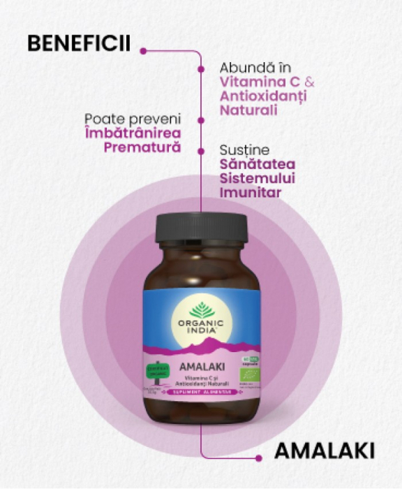 Amalaki, Vitamina C & Antioxidanti Naturali, 60 cps [2]