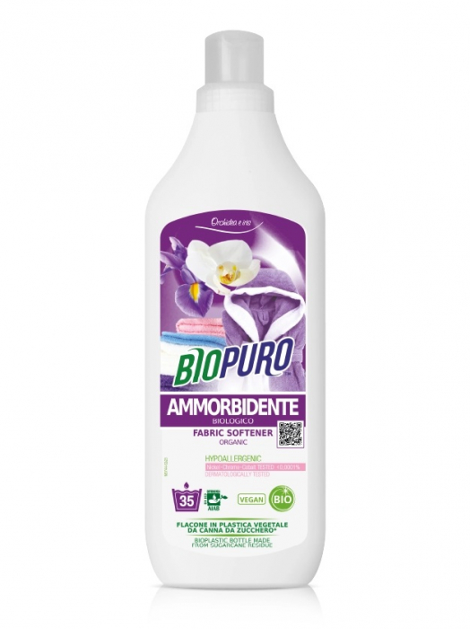 Balsam hipoalergen pentru rufe iris si orhidee bio 1 L Biopuro                                       [1]