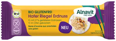 Baton cu ovaz si arahide fara gluten, bio, 50g Alnavit                                               [1]