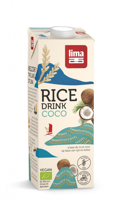 Bautura vegetala de orez cu cocos eco 1L Lima [1]