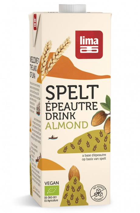 Bautura vegetala de spelta cu migdale eco 1L Lima [1]