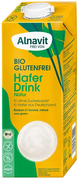 Bautura vegetala din ovaz fara gluten, bio, 1L  Alnavit                                              [1]