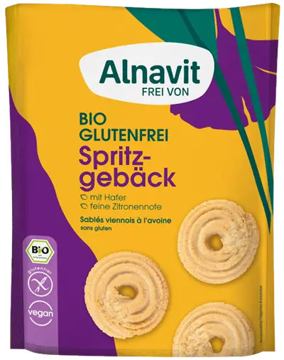 Biscuiti cu ovaz fara gluten, bio, 125g Alnavit                                                      [1]