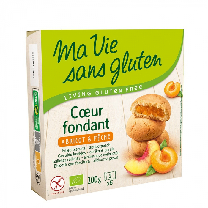 Biscuiti - fara gluten cu crema de caise 200g [1]