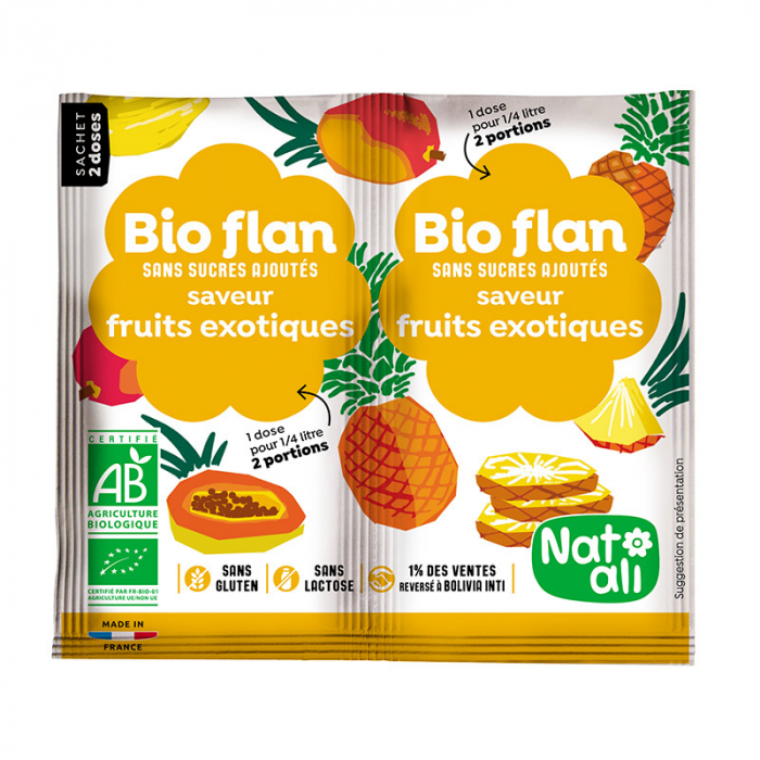 Budinca de fructe exotice, bio, 2x 4g, Nat-ali                                                       [1]
