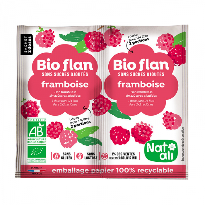 Budinca de zmeura, bio, 2x 4g, Nat-ali                                                               [1]