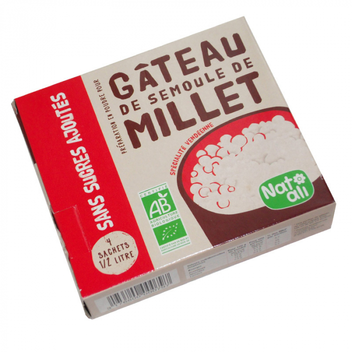 Budinca din gris de mei fara zahar adaugat, bio, 168g, Nat-ali                                       [1]
