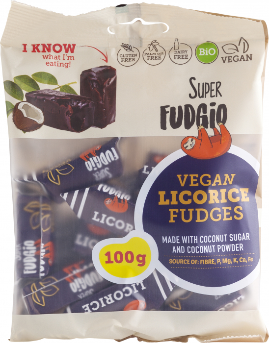 CARAMELE AROMA LEMN DULCE, BIO, 100G, SUPER FUDGIO                                                   [1]