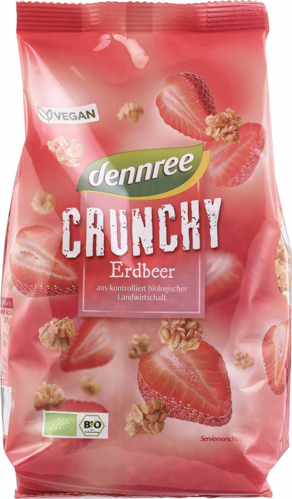 Cereale crunchy cu capsuni bio 375g, Dennree                                                         [1]