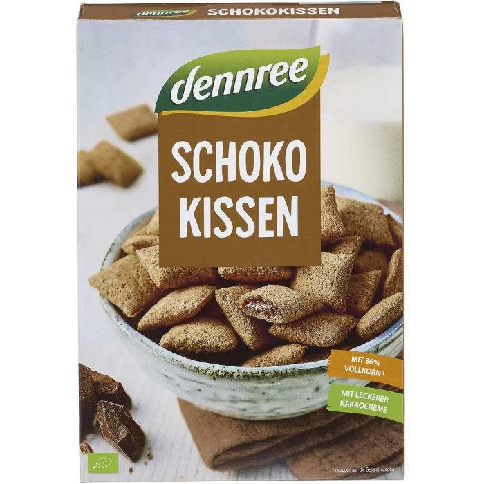 Cereale pernute umplute cu ciocolata bio 375g Dennree                                                [1]